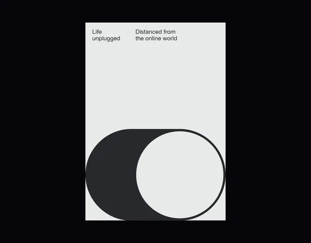 Abstract Geometric Poster, minimal, swiss, monochrome