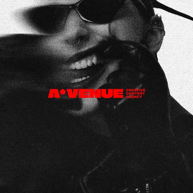 Avenue Branding Visual, brutalist, dark-mode, dark