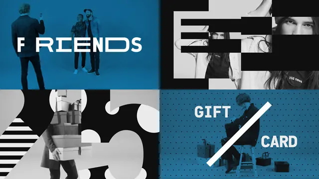 Modern Brand Identity Collage, minimal, swiss, high-contrast
