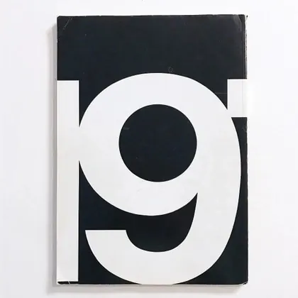 Large Scale Number Graphic, minimal, swiss, monochrome