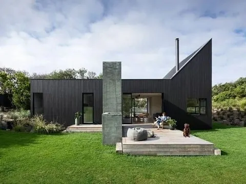 Modern Architectural Structure, minimal, organic, dark