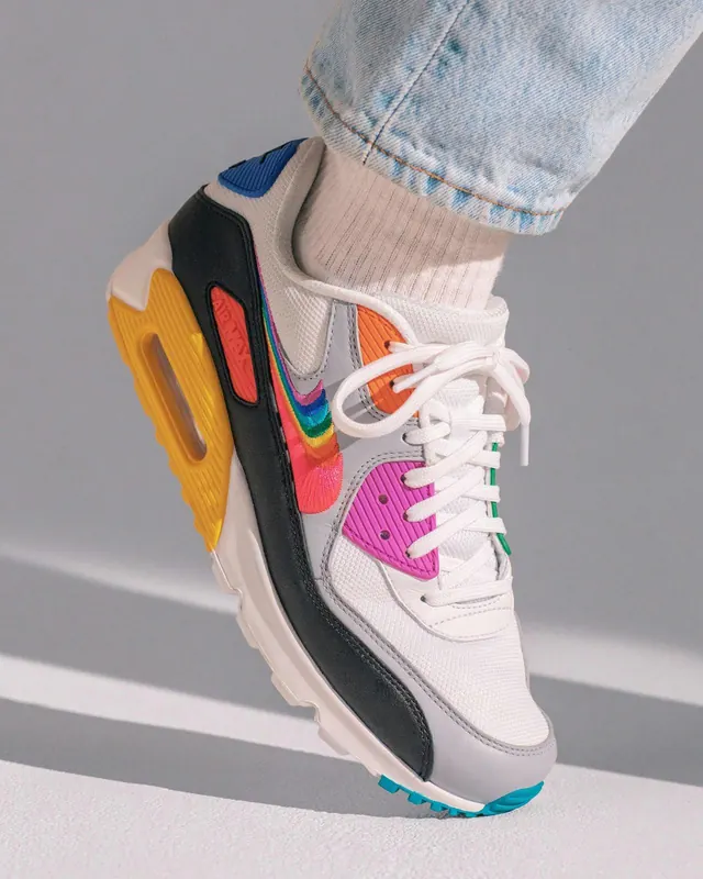Colorful High-Top Sneaker, photographic, vibrant