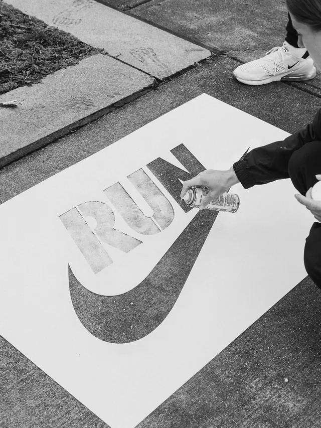 Street Art Typography Mockup, brutalist, monochrome, monochrome