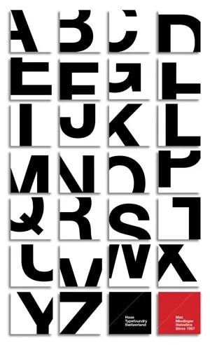 Alphabet Grid System, minimal, swiss, monochrome