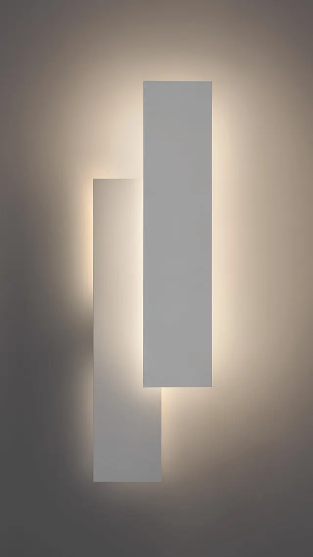 Abstract Geometric Light Installation, minimal, geometric, monochrome