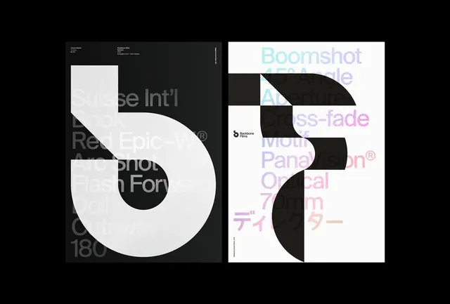 Abstract Geometric Typography, brutalist, neo-brutalist, high-contrast