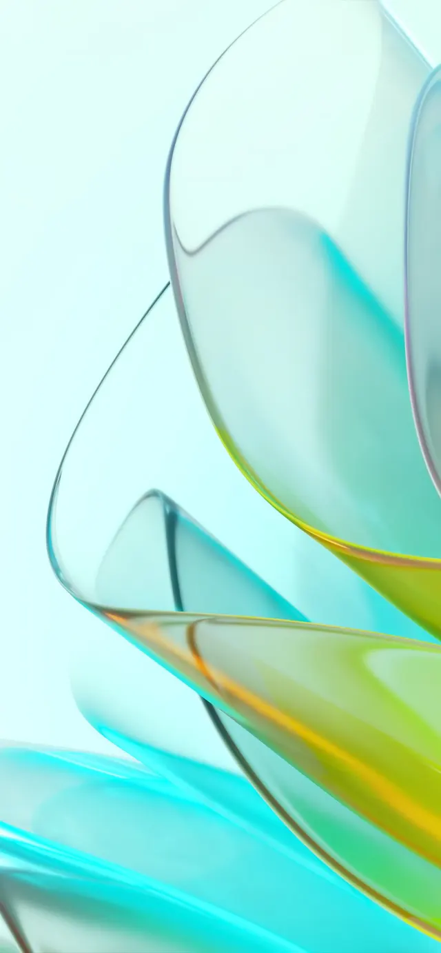 Abstract Fluid Glass Shapes, glassmorphism, gradient-heavy, vibrant