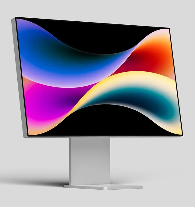 Abstract Gradient Monitor Display, gradient-heavy, abstract, vibrant