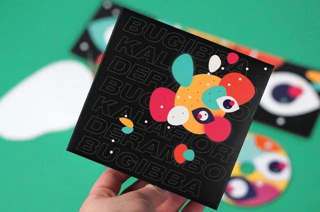 Abstract Graphic Identity Mockup, neo-brutalist, maximalist, high-contrast