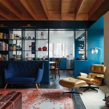 Modern Industrial Interior Design, luxury, minimal, vibrant