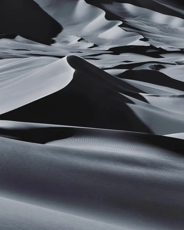 Abstract Fabric Waves, minimal, monochrome, monochrome