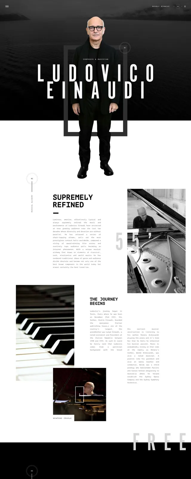 Portfolio Identity and Layout Showcase, minimal, swiss, monochrome