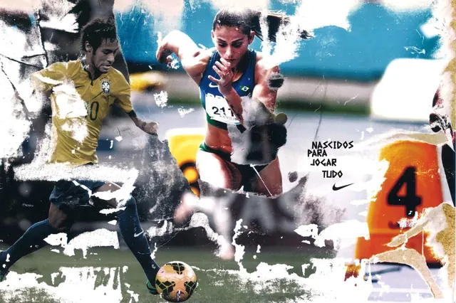 Dynamic Sports Collage, maximalist, vibrant