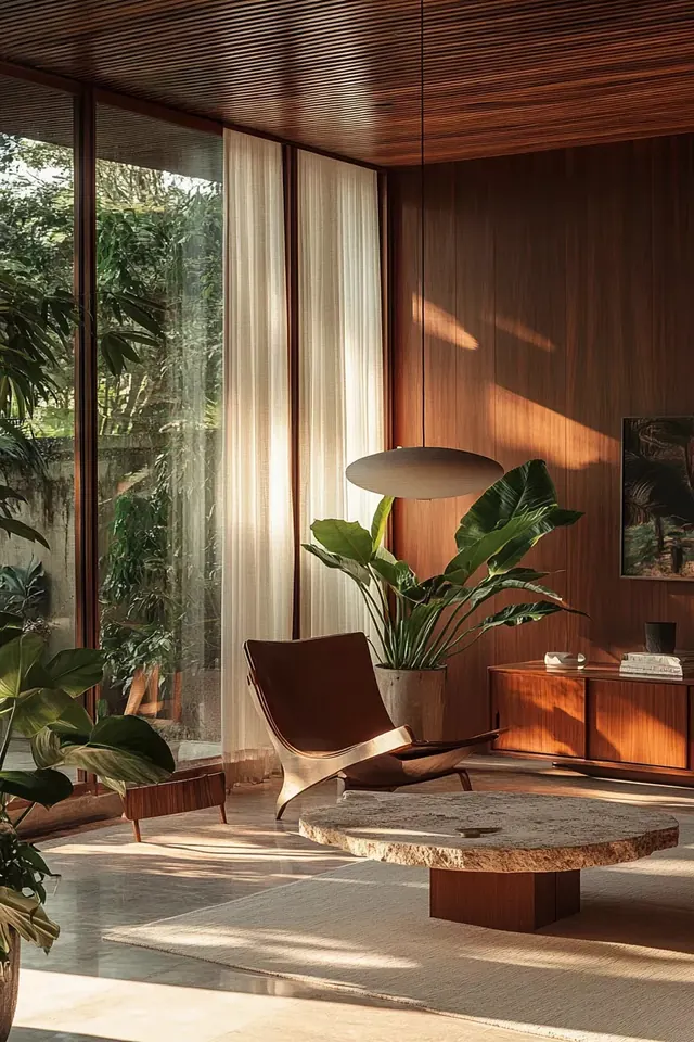 Modern Interior Living Space, minimal, luxury, warm