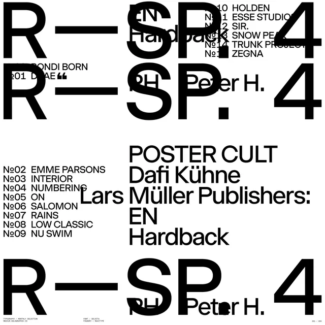 Typography and Poster Layout Reference, swiss, minimal, monochrome