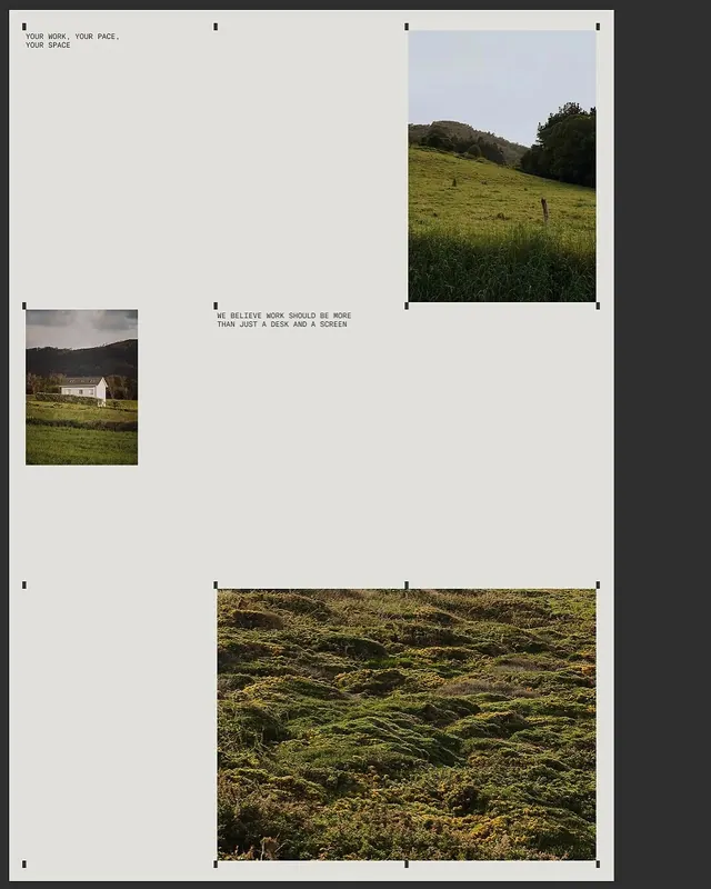 Minimalist Landscape Layout, minimal, swiss, light