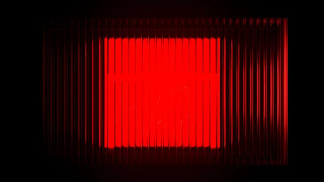 Red Glowing Rectangular Light, minimal, dark-mode, dark