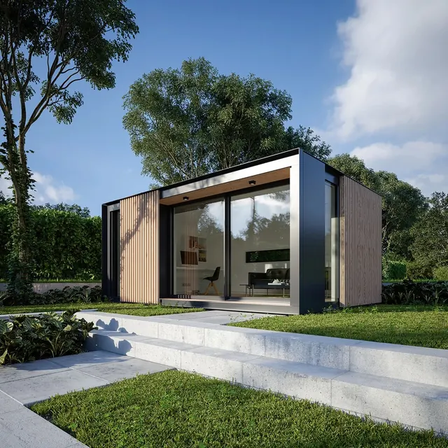 Modern Architectural Pavilion, minimal, luxury, light