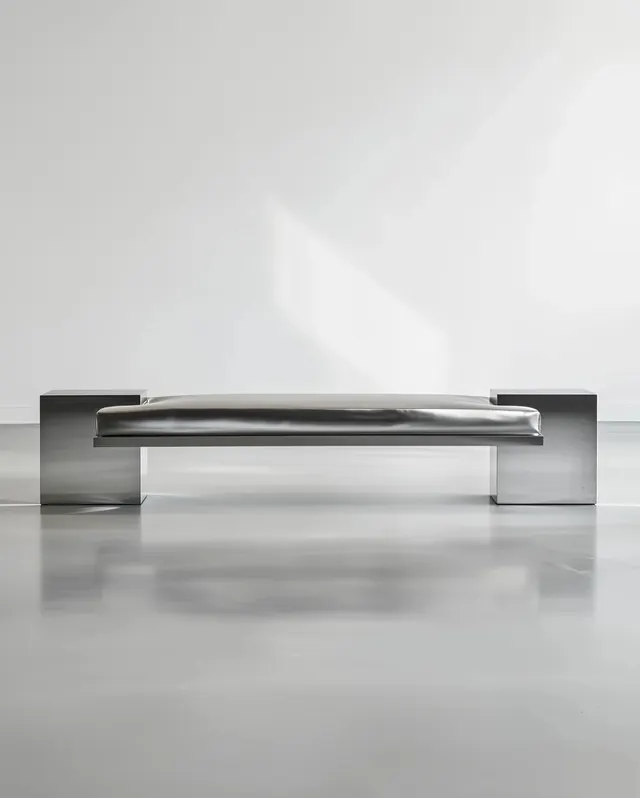Minimalist Chrome Furniture Mockup