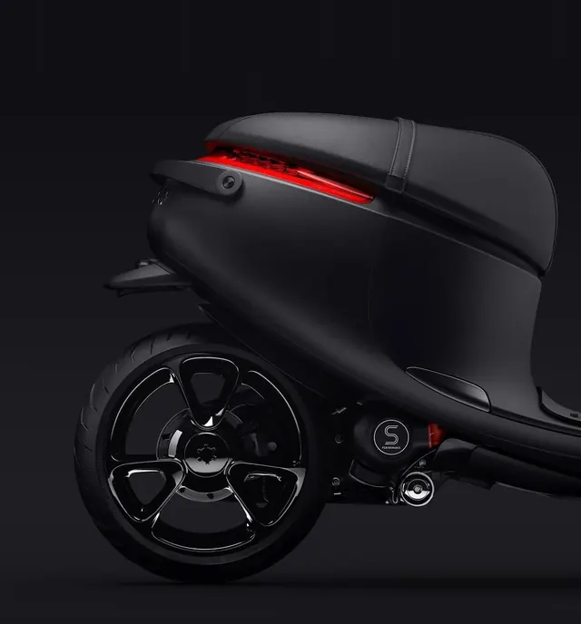 Matte Black Scooter Profile, minimal, luxury, dark