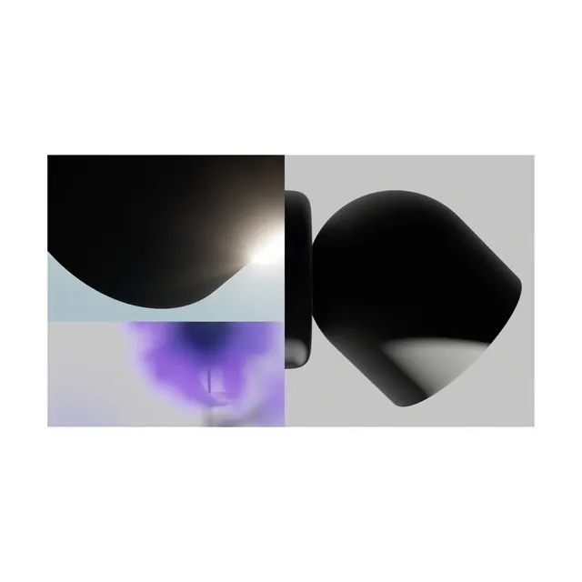 Abstract 3D Shapes and Textures, minimal, 3d-render, dark