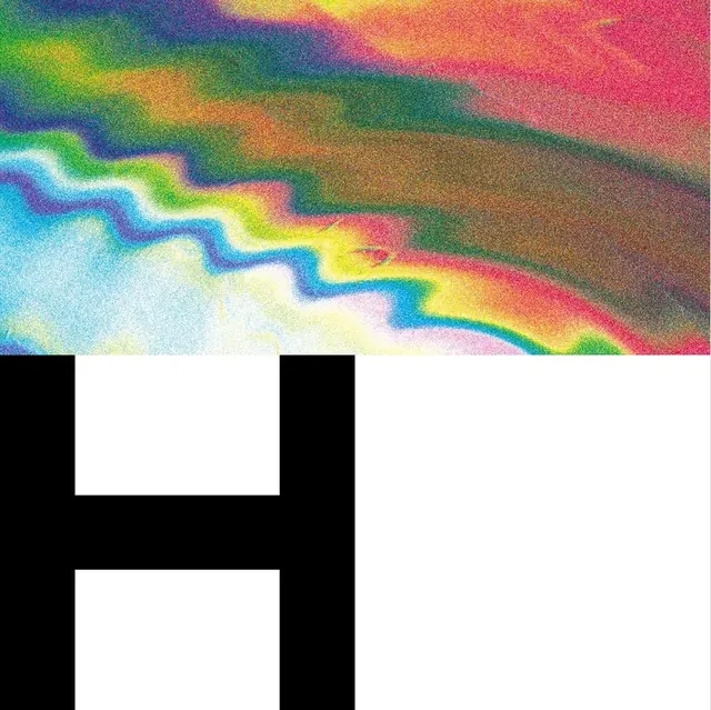 Abstract Wave and Letterform Composition, maximalist, y2k, vibrant