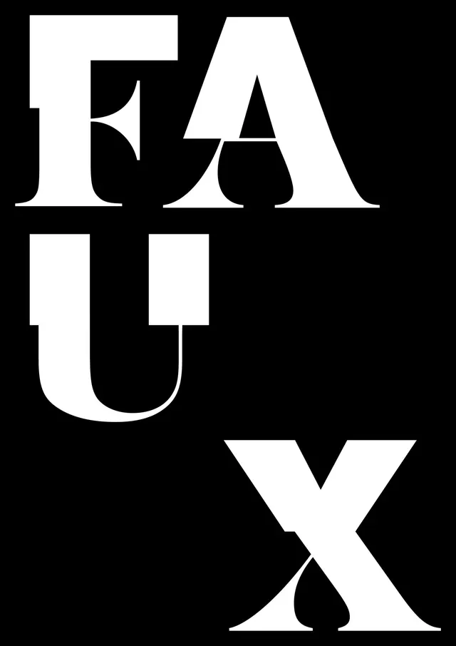 FAUX Typography Composition