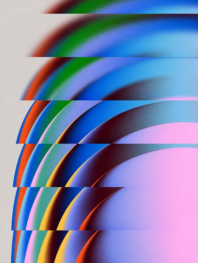 Abstract Gradient Arcs, gradient-heavy, geometric, vibrant