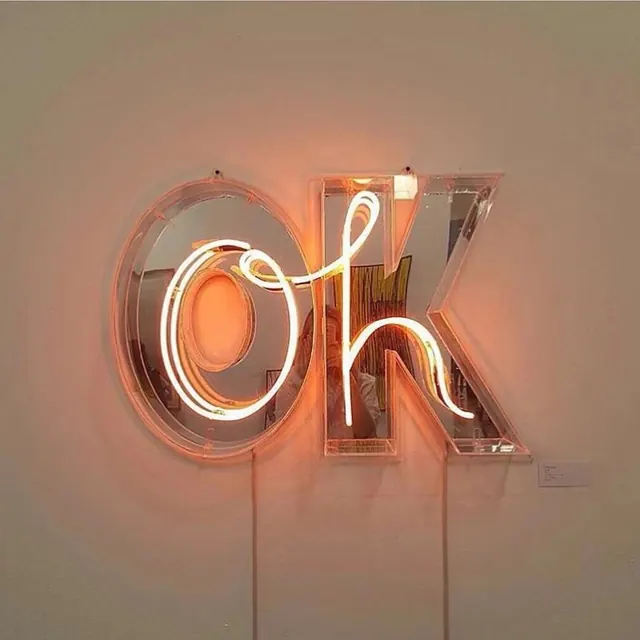 Neon OK Signage