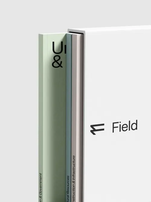 Field Brand Identity Mockup, minimal, corporate-clean, light