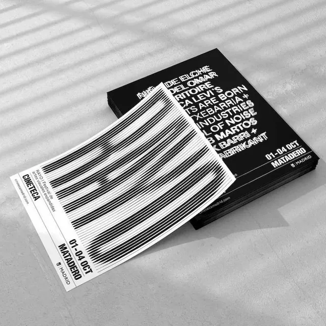 Barcode Identity System, brutalist, technical, monochrome