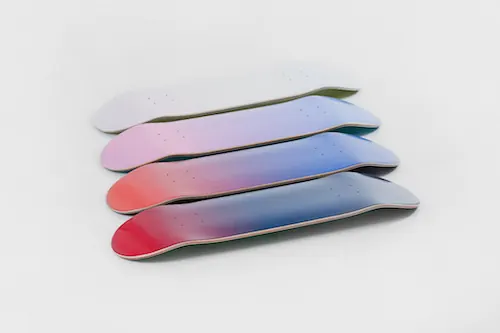 Iridescent Gradient Pill Shapes, glassmorphism, gradient-heavy, vibrant