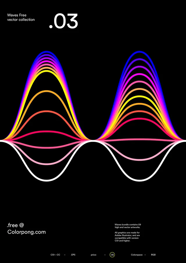 Waveform Graphic Design, minimal, technical, high-contrast
