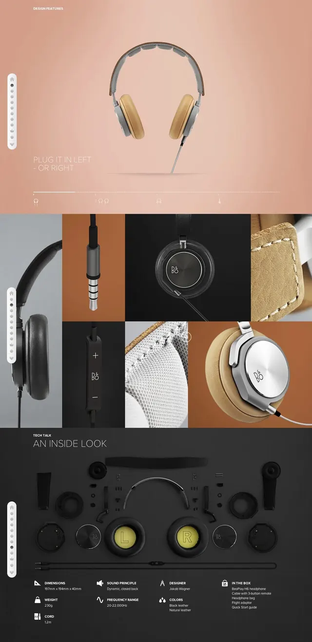 Audio Equipment Product Showcase, minimal, corporate-clean, muted