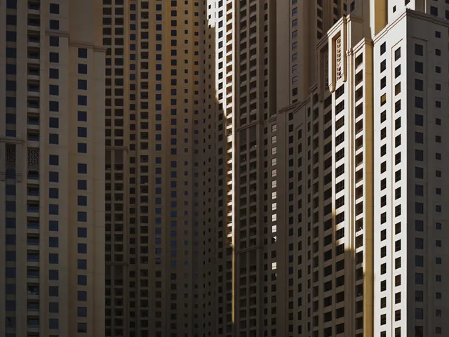 Skyscraper Architecture Perspective, minimal, geometric, muted
