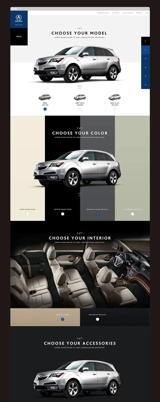 Automotive Brand Identity and Web Layout, minimal, corporate-clean, light