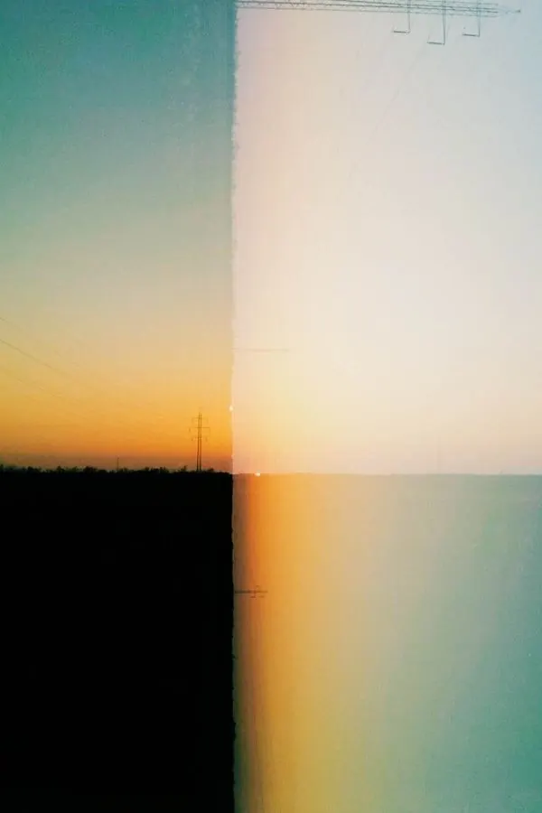 Abstract Horizon Gradient, minimal, geometric, vibrant