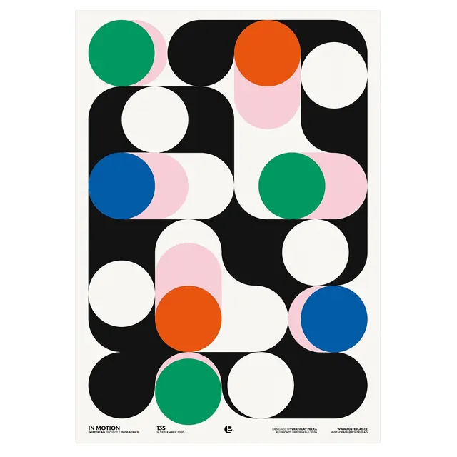 Abstract Geometric Composition, minimal, geometric, high-contrast