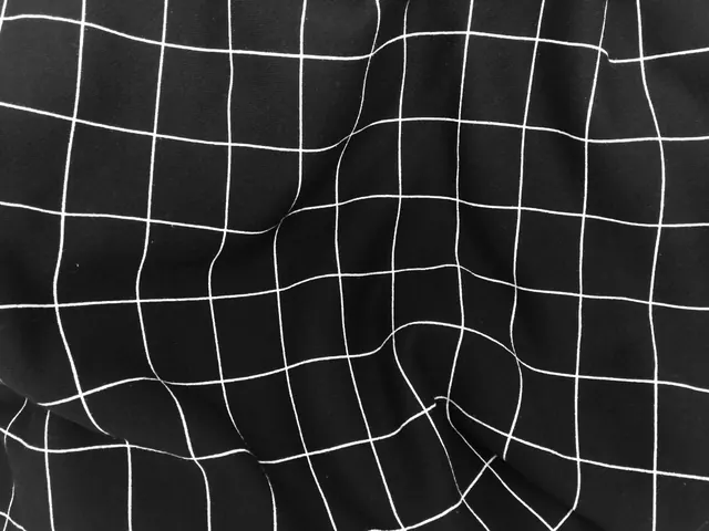 Warped Grid Texture, minimal, geometric, monochrome