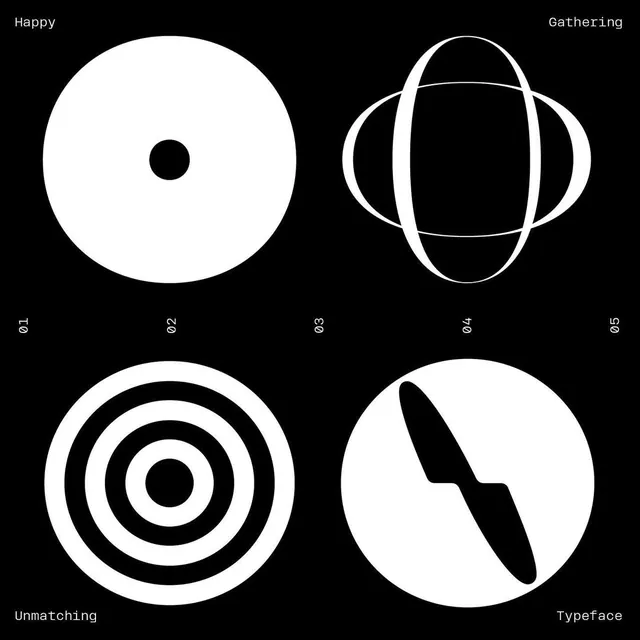 Geometric Abstract Shapes Collection, minimal, geometric, monochrome