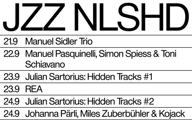Jazz and New Music Listing