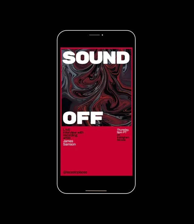 Sound Off Poster Design, brutalist, maximalist, dark