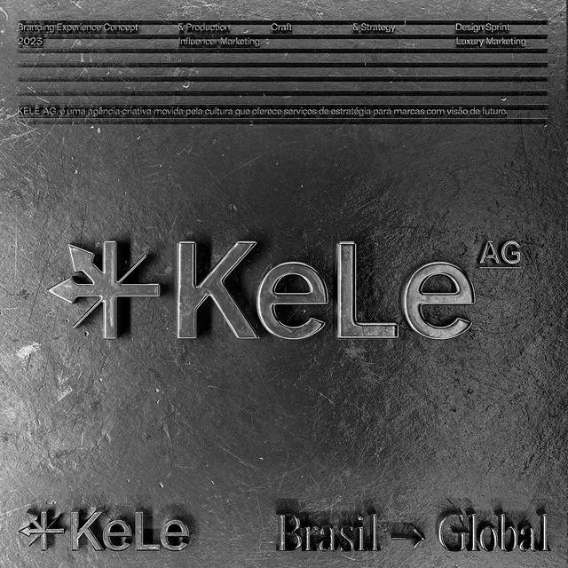Kele AG Brand Identity, minimal, technical, monochrome