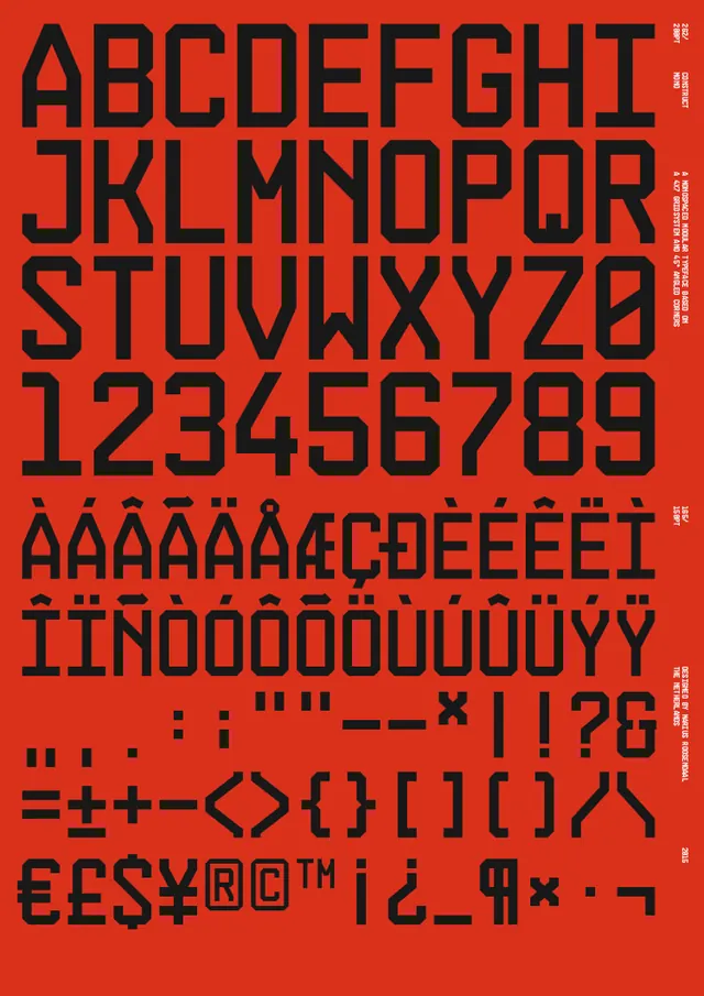 Red Alphabet and Number Set