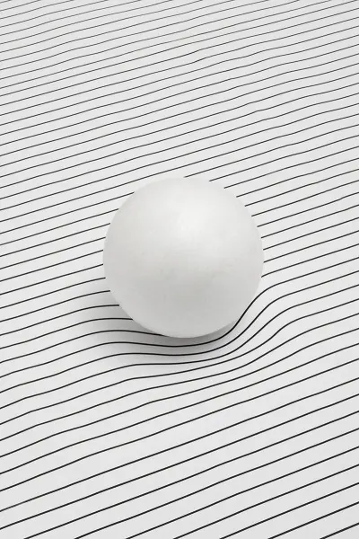 Minimalist Sphere on Linear Grid, minimal, geometric, monochrome