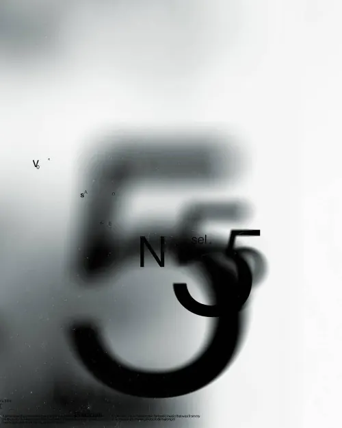 Abstract Typographic Composition, brutalist, abstract, monochrome