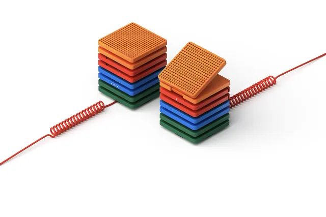 Stacked Layered Rectangles, geometric, abstract, vibrant