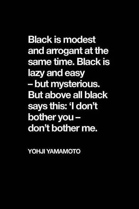 Black is modest and arrogant text layout