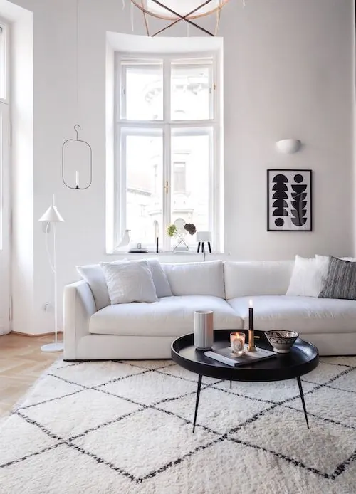 Minimalist Living Room Interior, minimal, light-mode, light