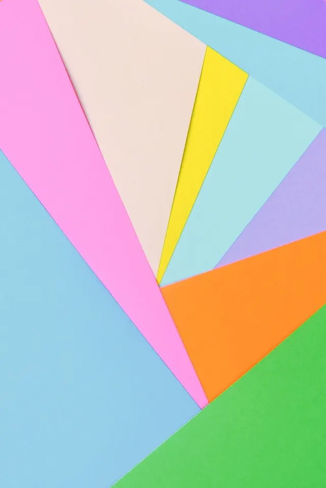Geometric Color Block Composition, minimal, geometric, vibrant